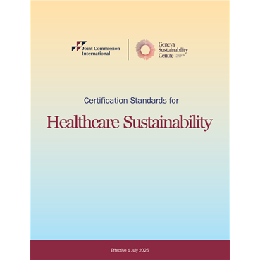 Certification Standards for Healthcare Sustainability