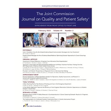 The Joint Commission Journal on Quality and Patient Safety